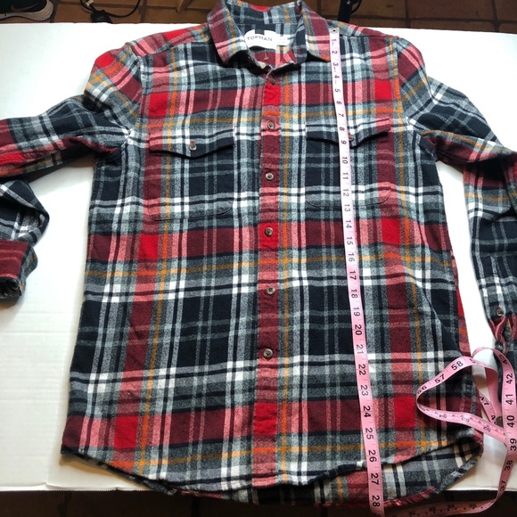 TOPMAN Plaid Button Up - Picture 5 of 7